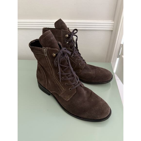 Diesel Men's Size 13 US 47 EU VGC Brown Soft Suede & Leather Desert Ankle Boots - Picture 2 of 5